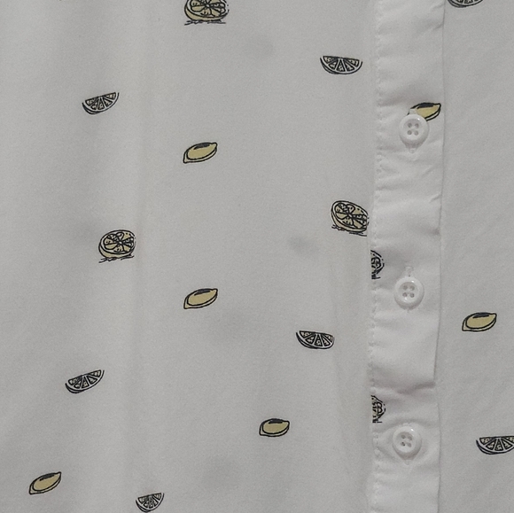 Per Se Elegant White Blouse with Black and Yellow Details - Picture 4 of 9